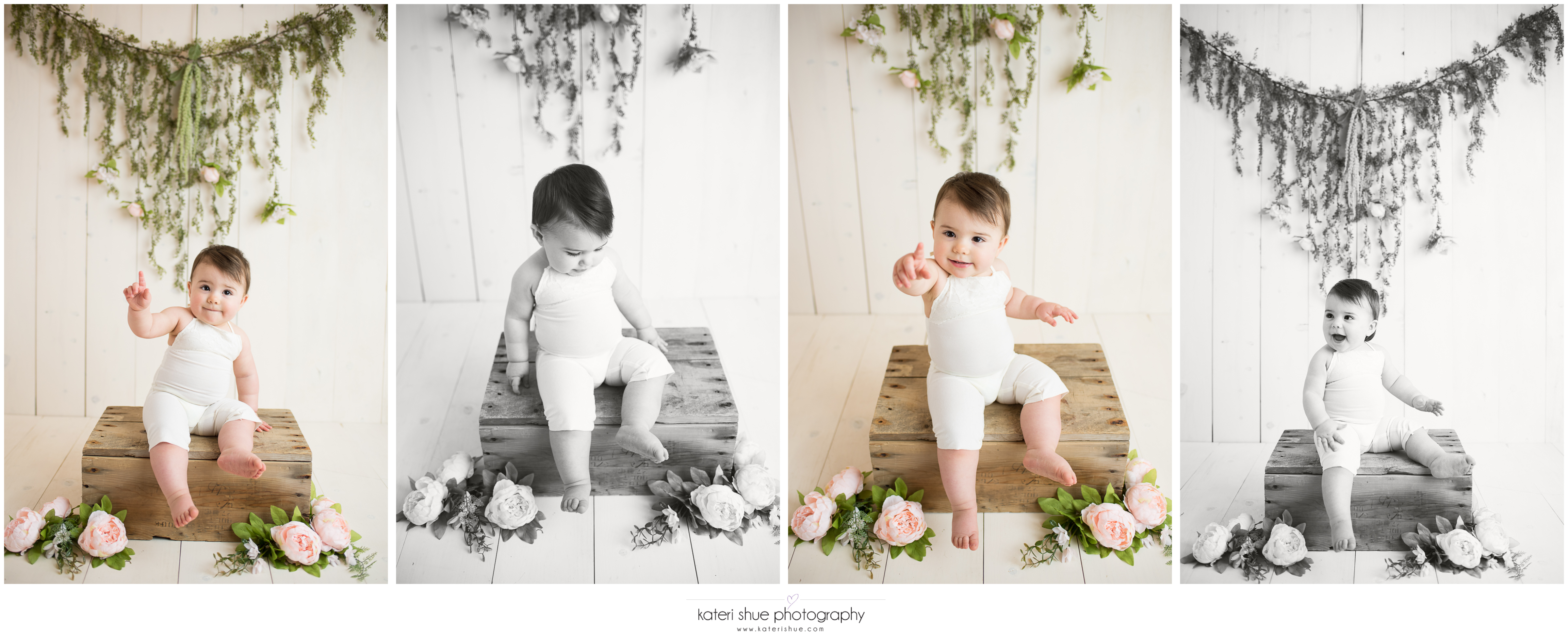 lillian, metro detroit, motherhood photographer, one year, milestone, flowers, unique, michigan